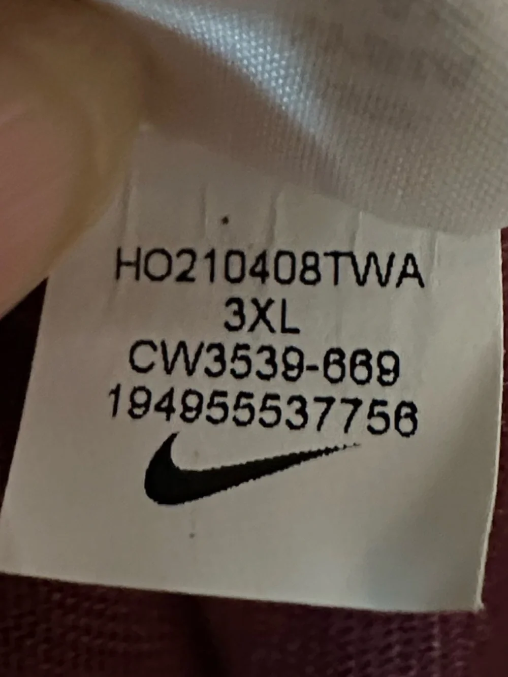 Nike Men's Dri-FIT Player Long Sleeve UV Training Top Maroon 3XL